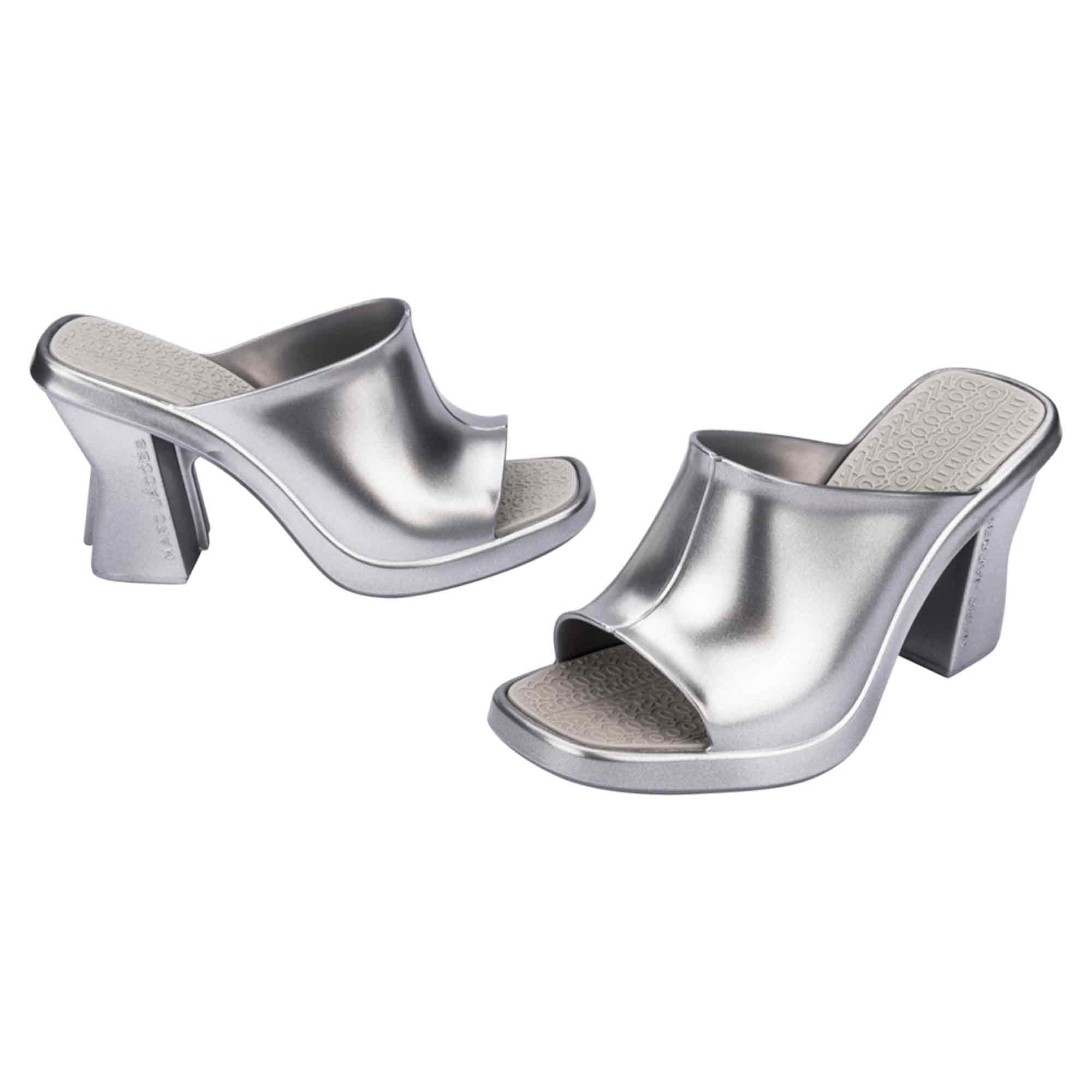 Silver mule shoes 2025