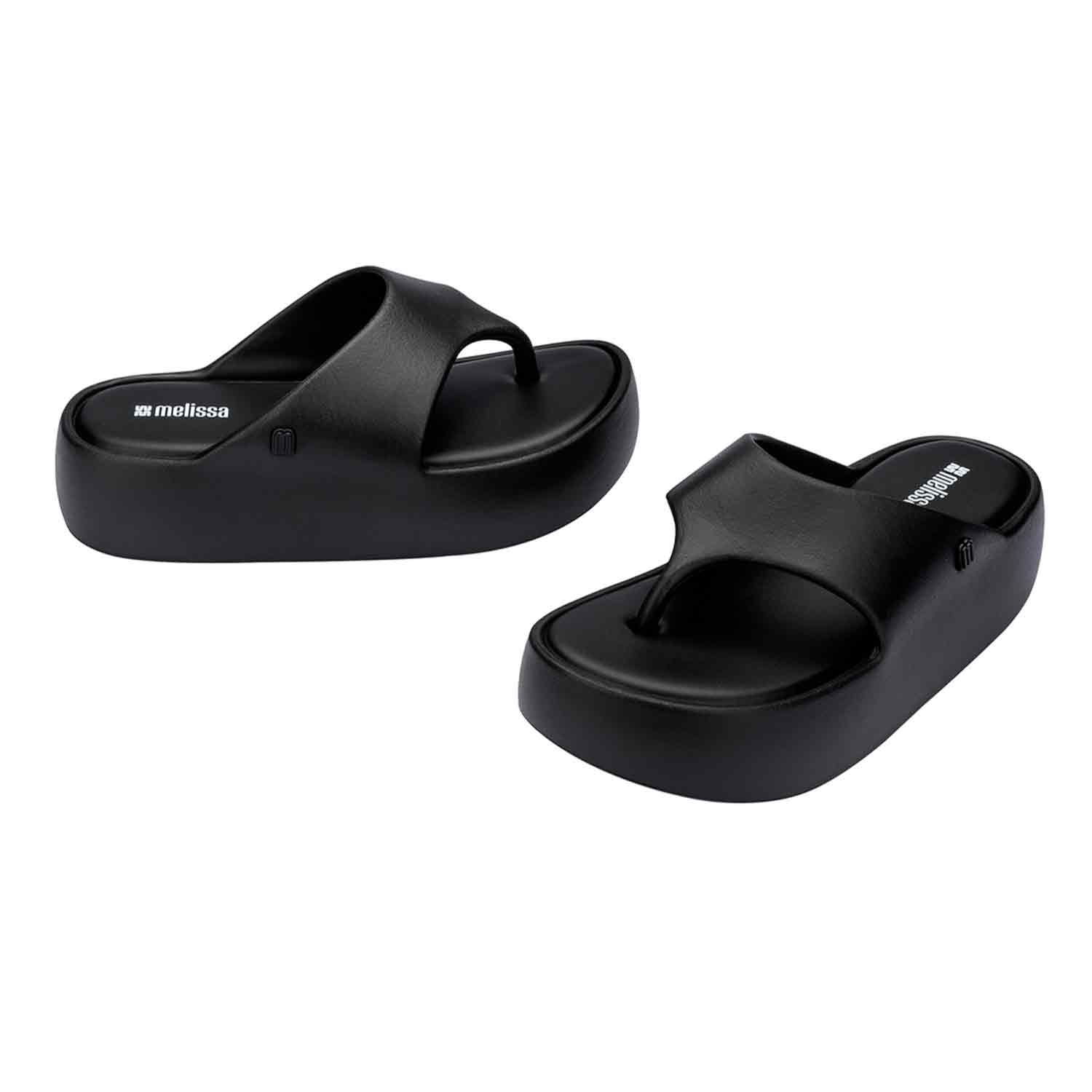 靴 melissa FREE PLATFORM THONG AD 35 Free Platform Thong Sandal in Dark Beige | Melissa Shoes